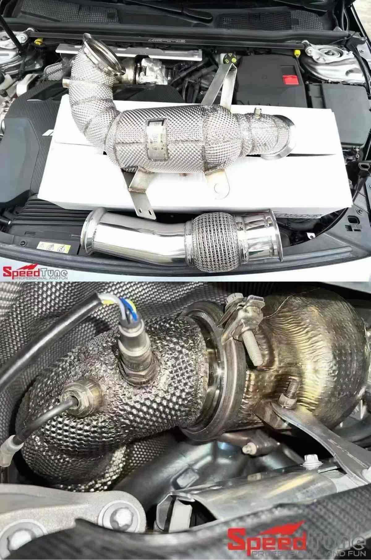 Mercedes W177 A45 / A45S M139 Downpipe — photo 2